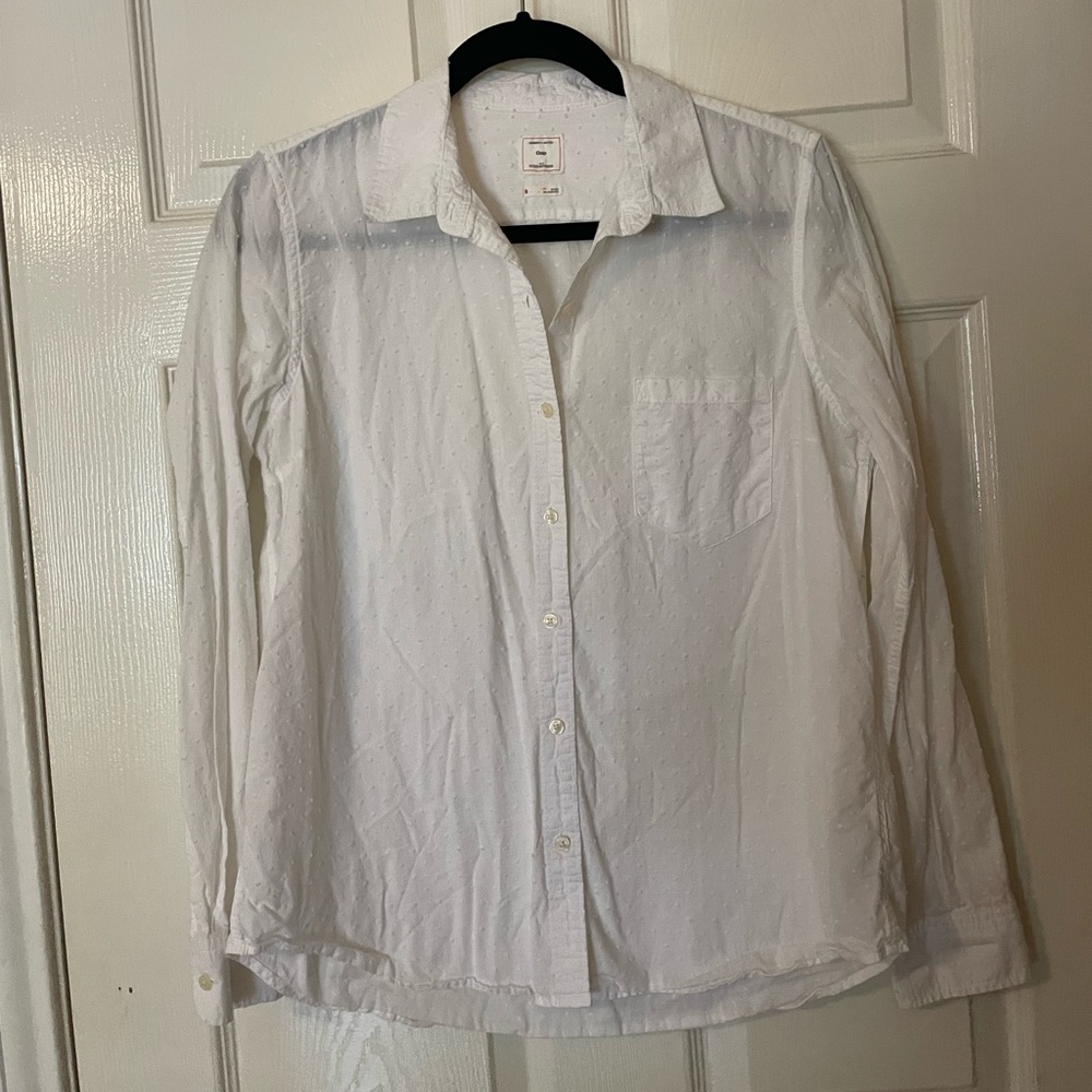 Gap Button Down With Textured Cotton Fabric